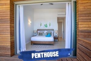 Manta Cove Luxury beachfront Apartments Mauritius Penthouse Bedroom from outside