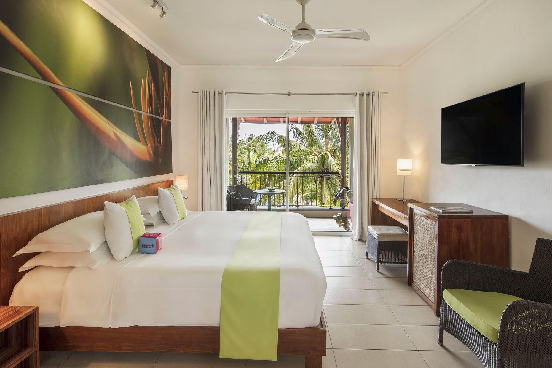 Tamassa Hotel Superior Room and TV