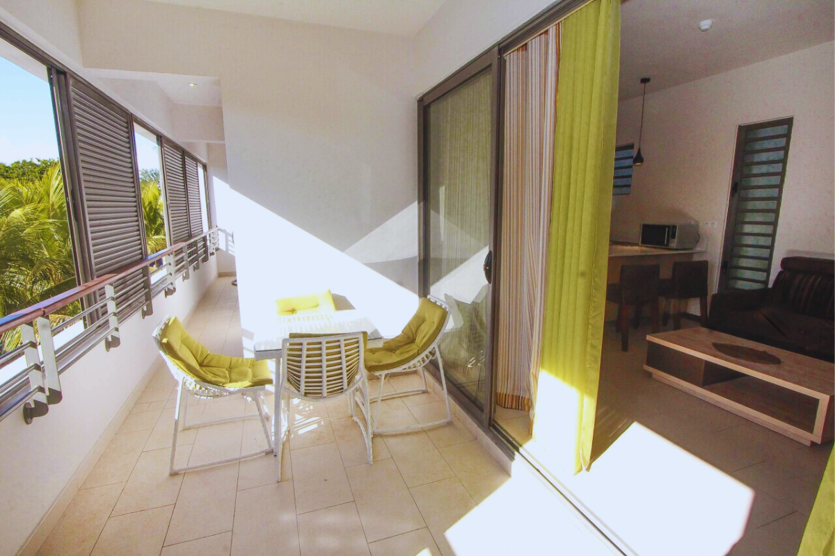 Two bedroom apartment balcony