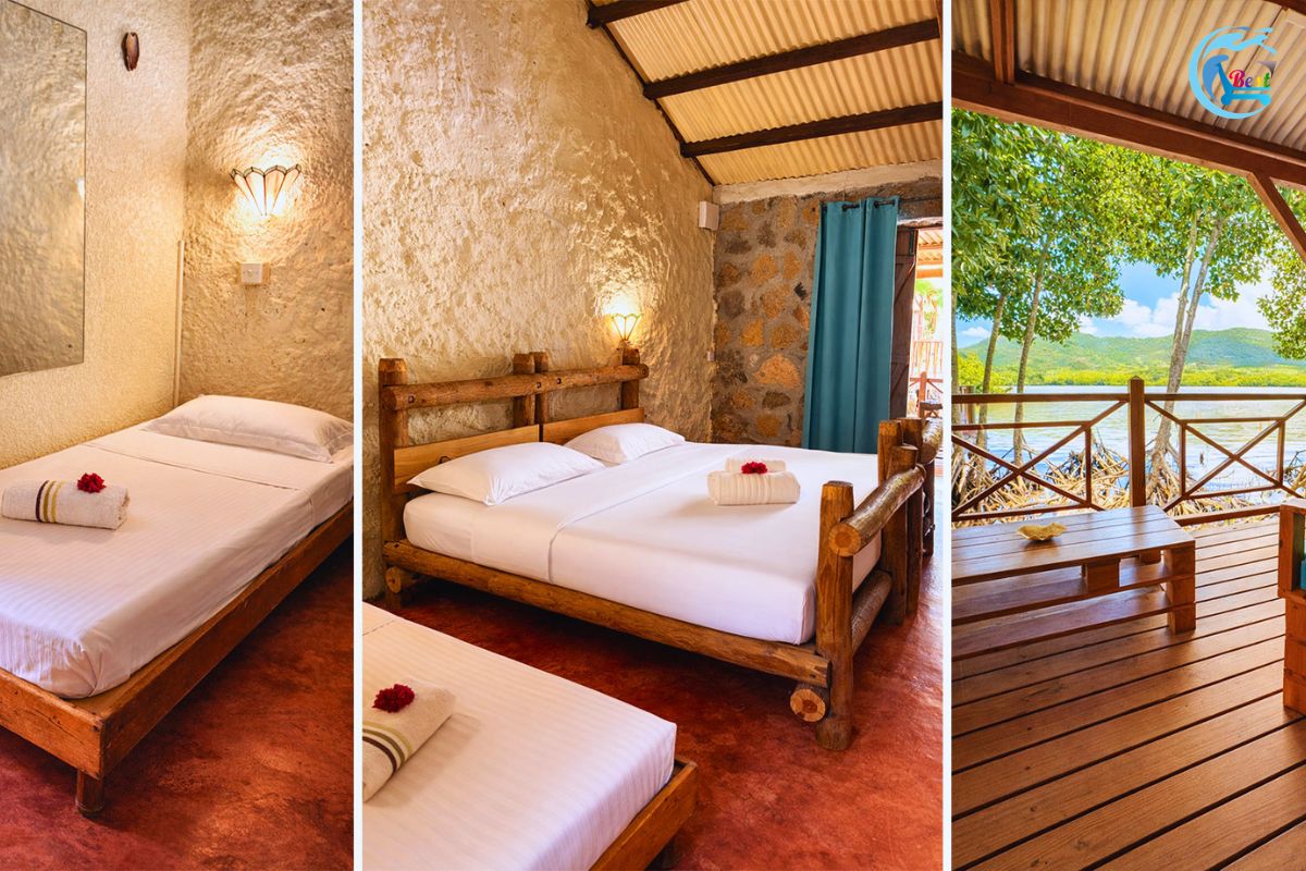 la-case-du-pecheur-twin-room-double-bed-rustic-decor-wooden-deck-nature-view