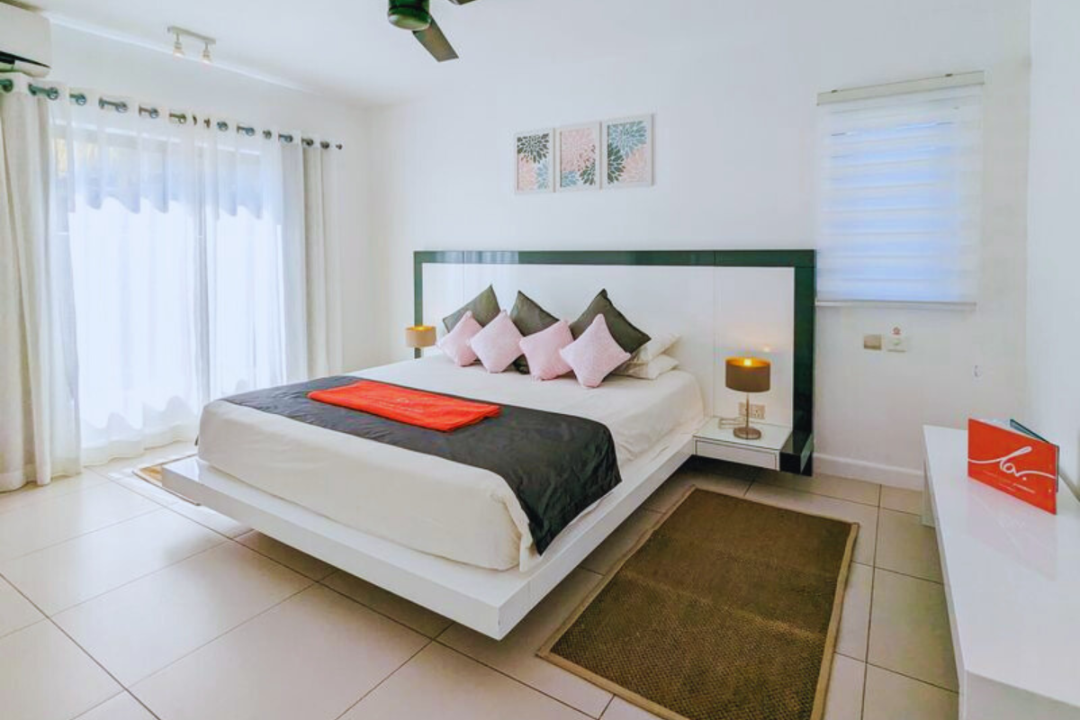 corail bleu 3 bedroom villa bed